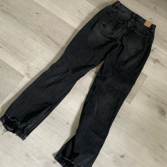 Free people we the free x CRVY straight shooter jeans size 27 black‎ Wash gray - Picture 6 of 16